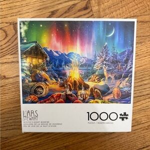 Buffalo Lars Stewart Winter’s Night Bonfire - 1000 Pieces